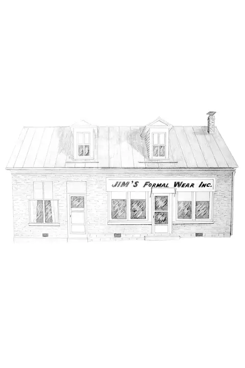 Sketch of Jim's Formal Wear store